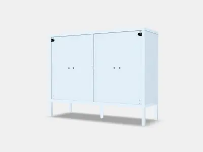 KALKNAS Cabinet with sliding doors Low-poly 3D model