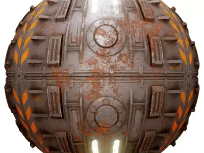 PBR Seamless Sci-Fi Texture 55 Low-poly 3D model