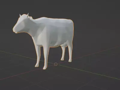 Low Poly Cow Free 3D model