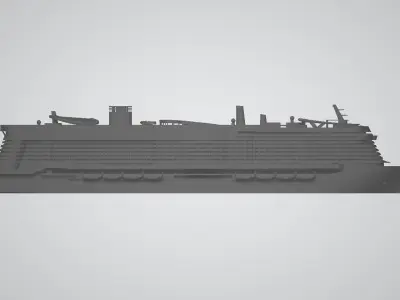 Costa Smeralda cruise ship 3D print model 3D print model