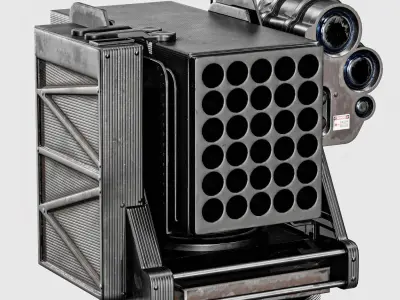 Defense Weapon Systems Low-poly 3D model