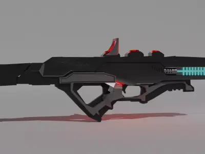 Sci fi Gun Free 3D model