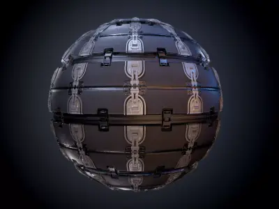 Sci-Fi Military Seamless PBR Texture 01 Texture
