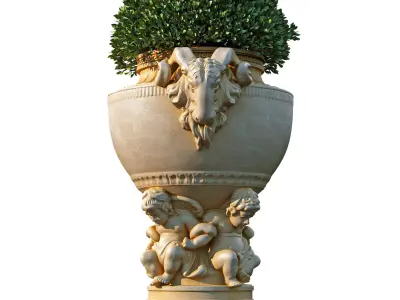 Garden Pot 03 3D model