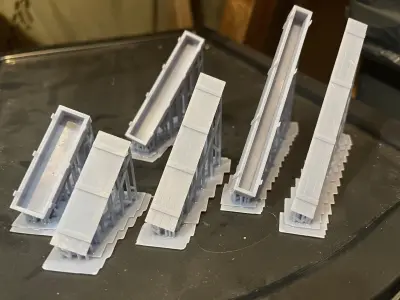Long Transportation Wooden Boxes 3D print model