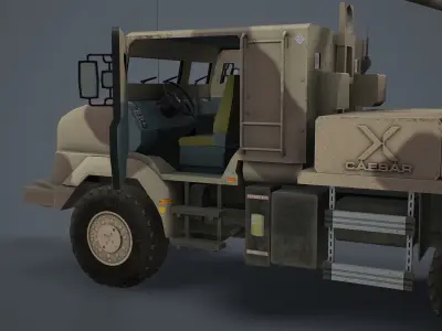 Caesar Artillery Nexter  Low-poly 3D model
