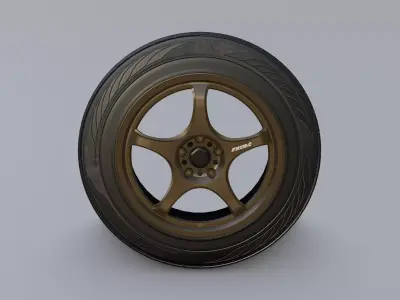 Wheels - 5Zigen FN01R-C 3D model