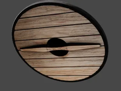 Medieval Shield 3D model get