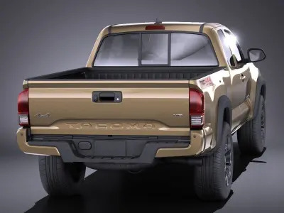 Toyota Tacoma TRD Off-Road 2018 VRAY 3D model