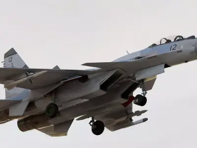 Russian Fighter Jet Sukhoi SU-37 Flanker-F Terminator 3D model