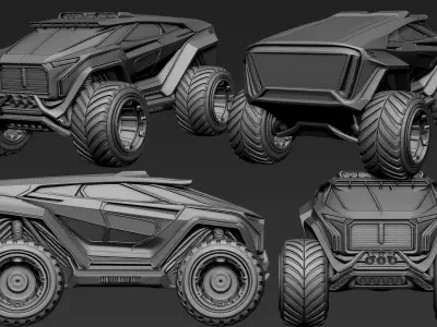 Sci-Fi Vehicles Part 2 3D model