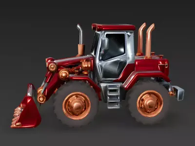 The Crimson Commander Executive Loader 3D Model Low-poly 3D model
