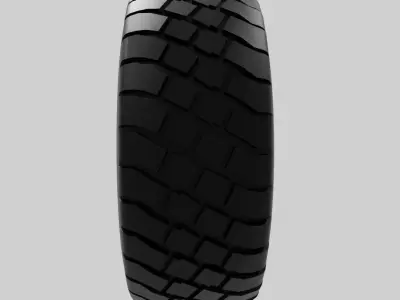 Tire 3D Model wheel Free low-poly 3D model