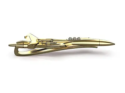 Airplane Tie Clip 3D print model