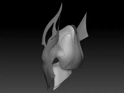 High-poly model Elf helmet 3D model