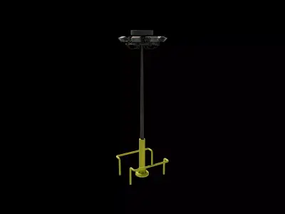 high mast lighting tower 3D model