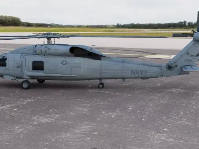 Seahawk Sikorsky SH-60 Helicopter 3D model