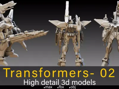 Transformers- 02- High detail 3d models 3D model