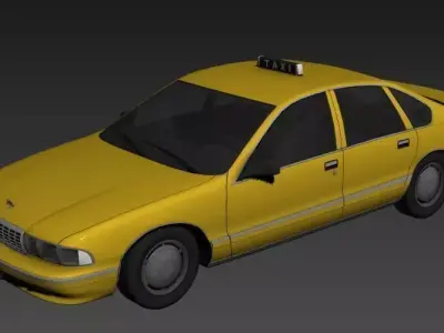 Taxi Car Free 3D model