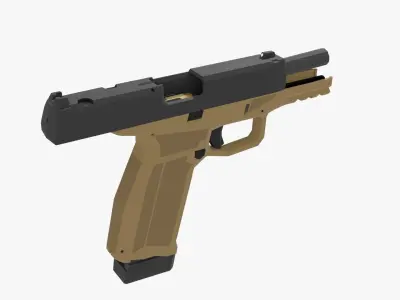 Arex delta Low-poly Low-poly 3D model