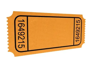 Movie Ticket  3D model