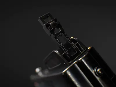 Thompson m1927 submachine gun  3D model