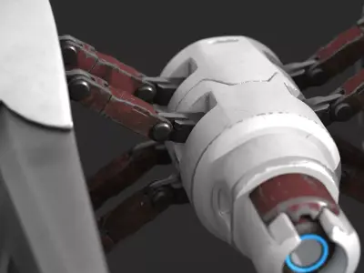 Future Sci-Fi Surveillance Drone 3D model
