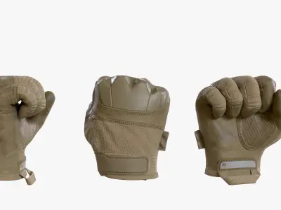 Tactical Gloves Low-poly 3D model order