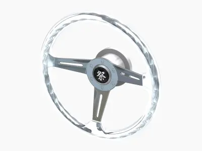 Hitman Twist Crystal steering wheel Low-poly 3D model