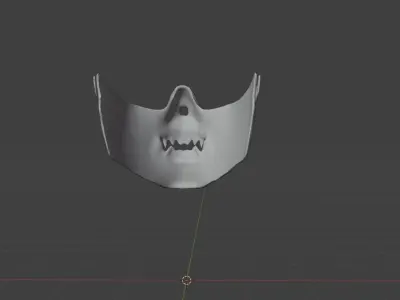 CYBER ONI MASK 3D model