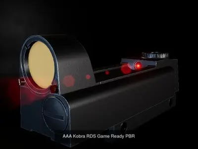 AAA Sights and Scopes Pack Game ready PBR