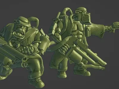 Ork Burner boyz 3D print model