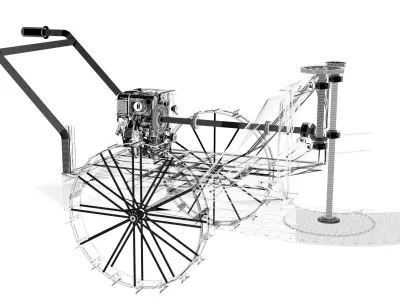 Rice Cutter - Alat Pemotong Padi 3D model