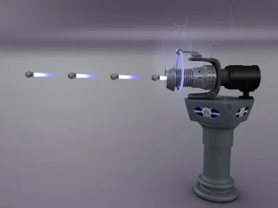 Space Gun 3D model purchase