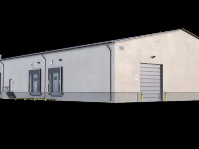 5 Industrial Buildings Collection 3D Model Pack buy