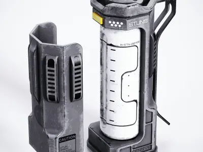 Sci-fi Stun Grenade Low-poly 3D model