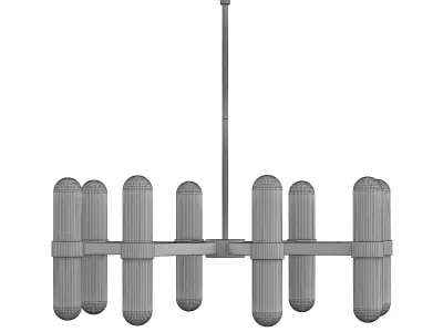 ORIEL CHANDELIER - BRASS 3D model