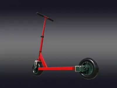 Scooty 3d Model Low-poly 3D model