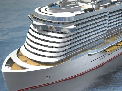 Costa Smeralda cruise ship 3D model