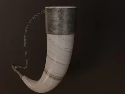 Drinking Horn Khantsi 3D model