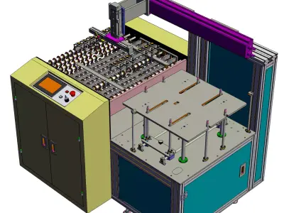 Automatic pick and place machine 3D model