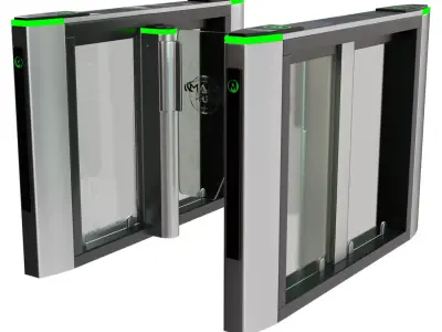 Speed Gate MSG100 Low-poly 3D model