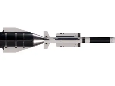 Aster 15 anti-aircraft missiles 3D model
