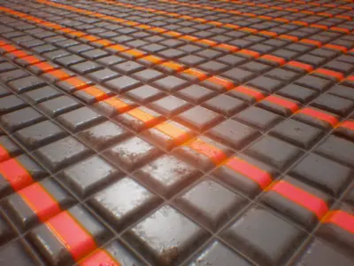 PBR Seamless Sci-Fi Texture 19 Low-poly 3D model