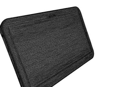 Futuristic Data Tablet with Cracked Screen 3D model