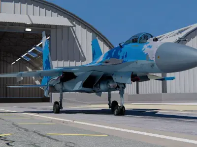 Sukhoi Su-37 3D model