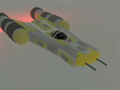 Star Wars Y-Wing Design Free 3D model