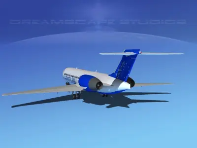 Boeing 717-200 Liberty Jet 3D model