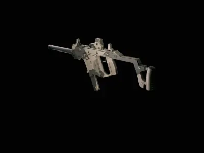 Kriss Vector Low-poly 3D model 4