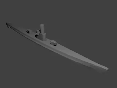 German Type IX Submarine Free 3D print model